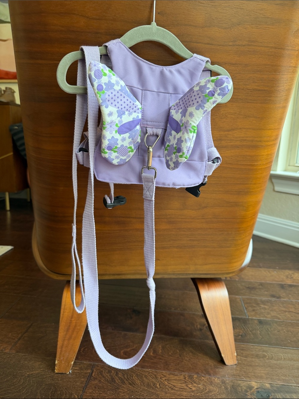 Toddler Butterfly Safety Harness Leash Backpack - Light Purple